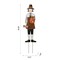36"H Metal Boy Thanksgiving Pilgrim Yard Stake, Standing Decor or Hanging Decor (KD, Three function)